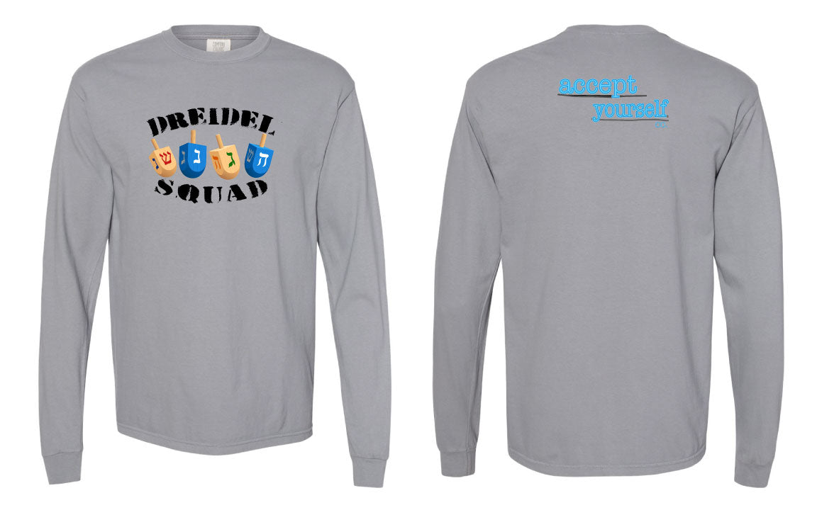 Dreidel Squad Adult Long Sleeve T-Shirt