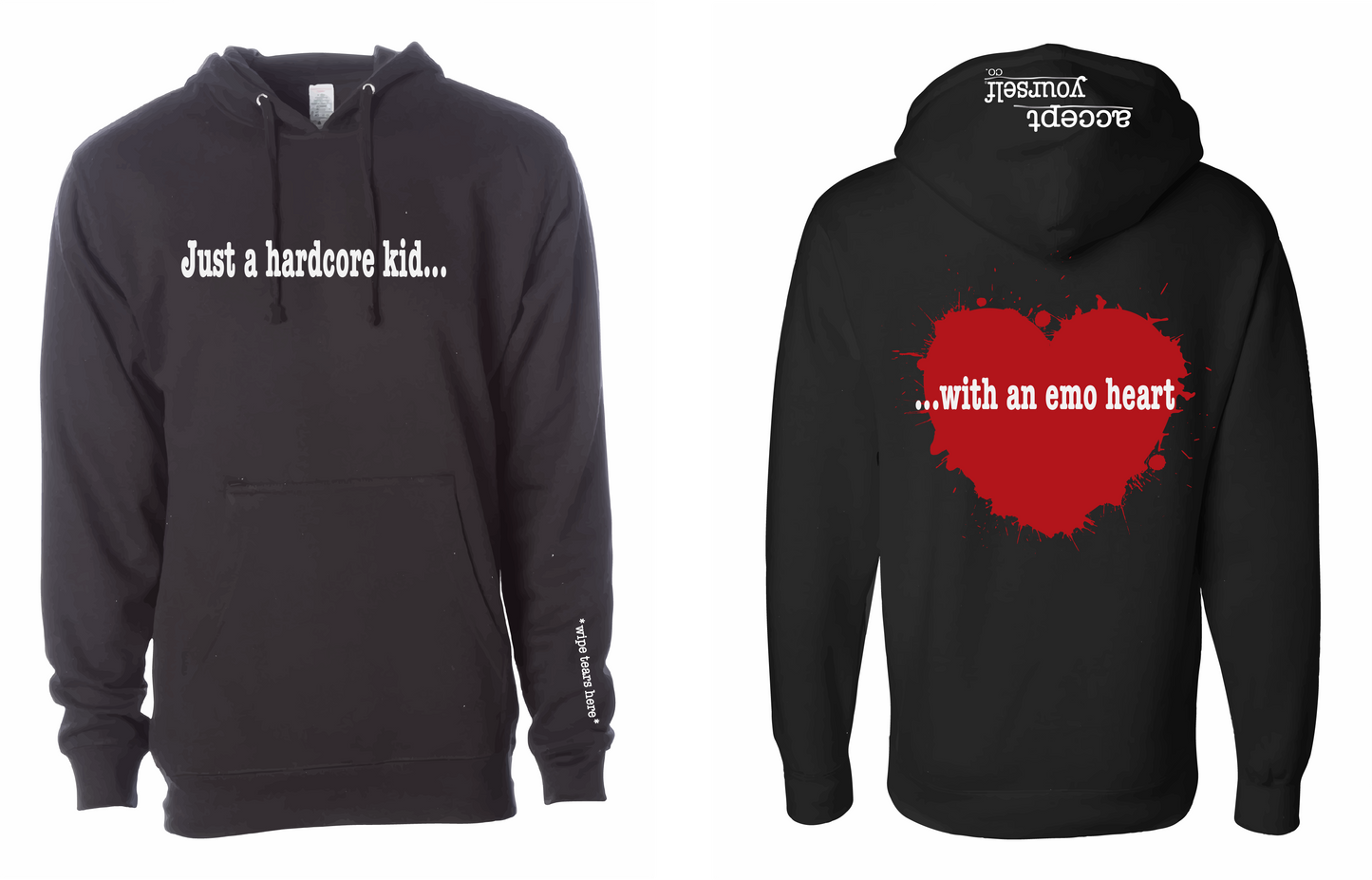 Just A Hardcore Kid... Adult Hooded Sweatshirt