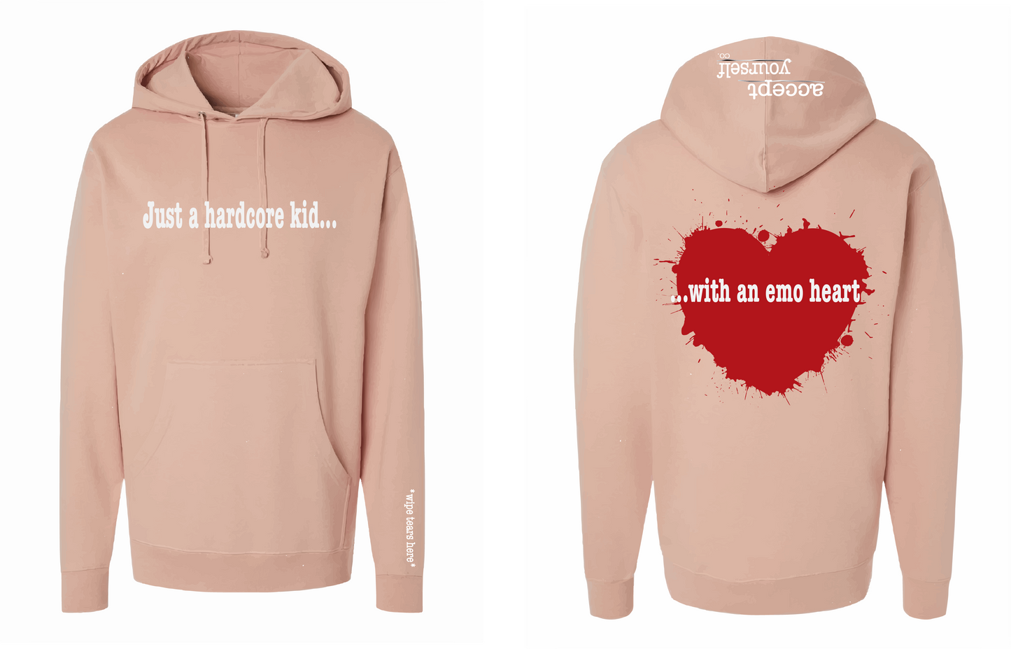 Just A Hardcore Kid... Adult Hooded Sweatshirt